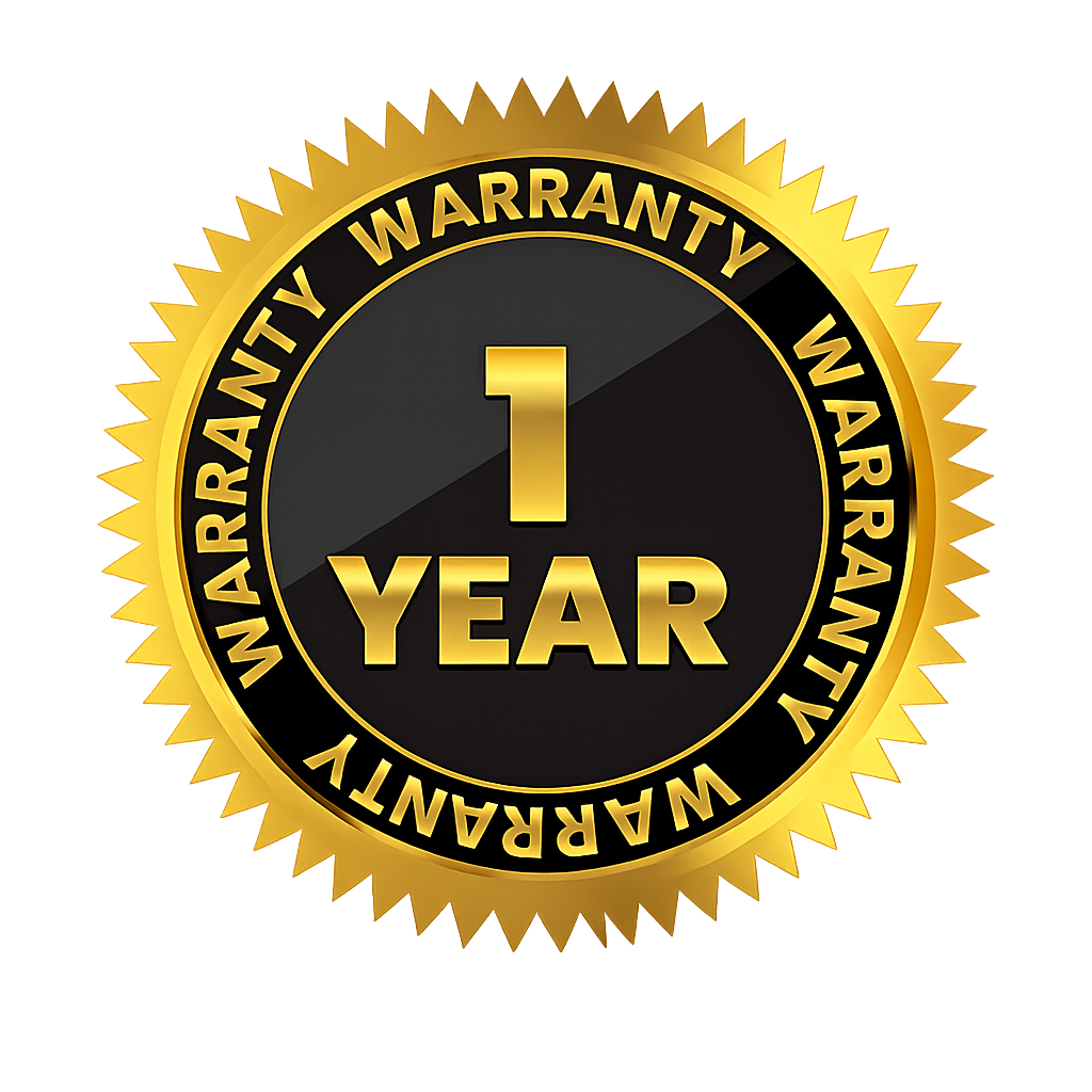 1 Year Warranty