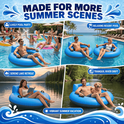 Blue Current Motorised Pool Float - Compact